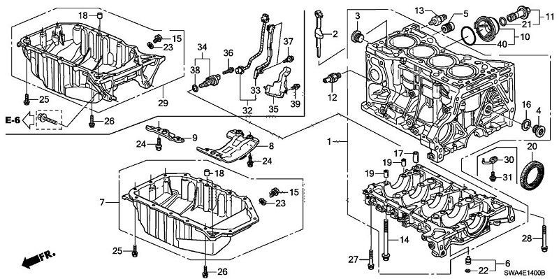 Car engine oil pan for Honda crv 2007-2011