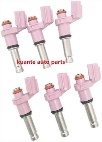 6pcs 23209-31070 23250-31070 fj786 injektor bahan bakar untuk lexus gs350 adalah 350 3. 5l v 6 2007-2013