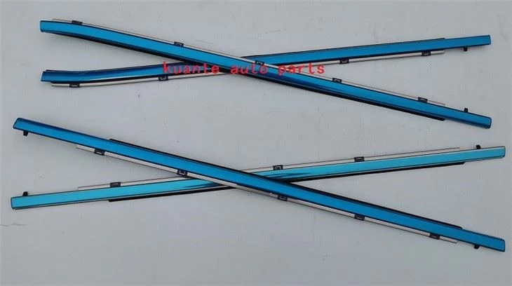 Window weatherstrip 4pc sweep sabuk outer chrome untuk toyota highlander 2018 2019