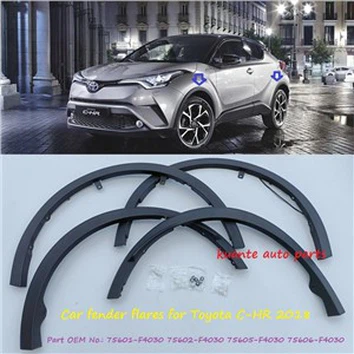 Fender Flares Lengkap Untuk Toyota CHR 2018 75601-F4030 75602-F4030 75605-F4030 75606-F4030